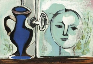  Delantera Pintura - Cabeza frente a la ventana 1937 Pablo Picasso